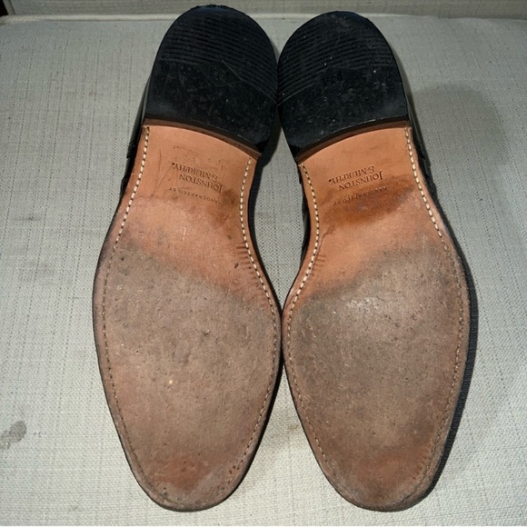 Johnston & Murphy Shoes Men’s 9E/C Black Heritage Wingtip Oxfords Vintage main image 7